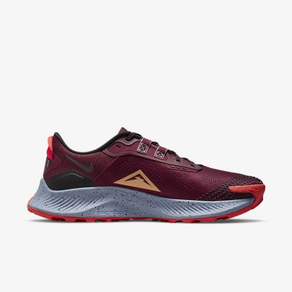 Nike Pegasus Trail 3 Trail Muške Tenisice Za Trčanje Crne Svijetlo Crvene Smeđe | NK281AVT