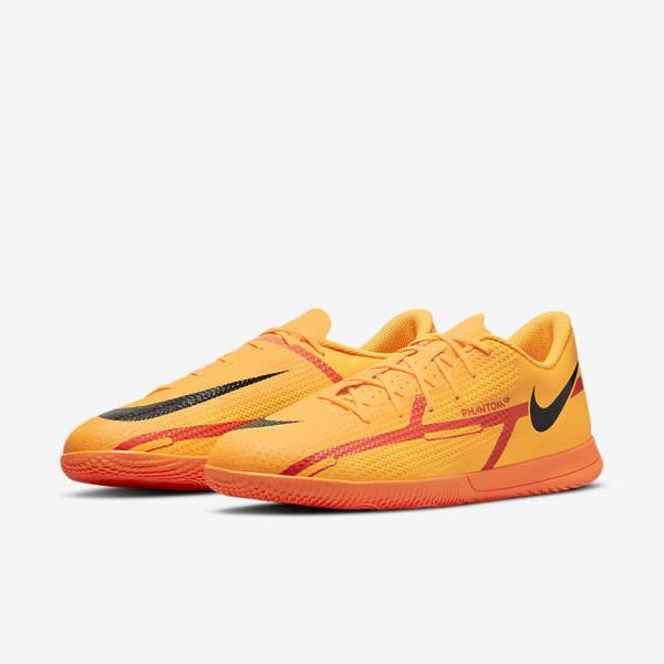 Nike Phantom GT2 Club IC Indoor Court Muške Tenisice Za Nogomet Narančaste Svijetlo Crvene Crne | NK951YCT