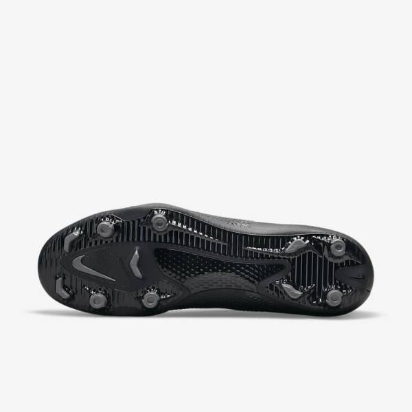 Nike Phantom GT2 Club MG Multi-Ground Ženske Tenisice Za Nogomet Crne Tamno Sive Metalne Srebrne | NK273LFX