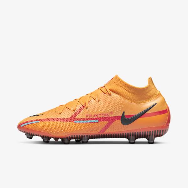 Nike Phantom GT2 Dynamic Fit Elite AG-Pro Artificial-Grass Ženske Tenisice Za Nogomet Narančaste Svijetlo Crvene Crne | NK512ANG