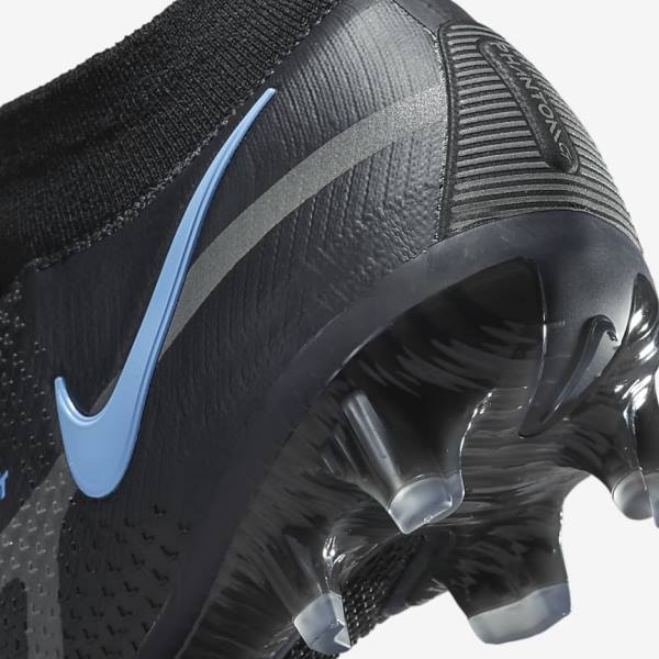 Nike Phantom GT2 Dynamic Fit Elite FG Firm-Ground Ženske Tenisice Za Nogomet Crne Sive | NK942XQN