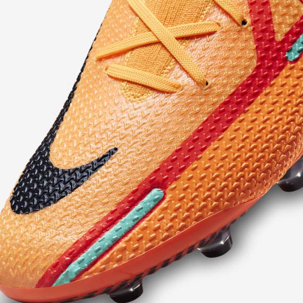 Nike Phantom GT2 Elite AG-Pro Artificial-Grass Muške Tenisice Za Nogomet Narančaste Svijetlo Crvene Crne | NK519ZQR