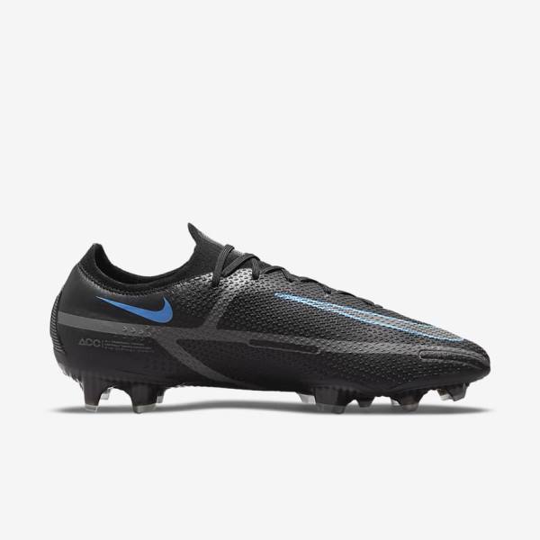 Nike Phantom GT2 Elite FG Firm-Ground Muške Tenisice Za Nogomet Crne Sive | NK390XJF