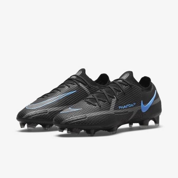 Nike Phantom GT2 Elite FG Firm-Ground Ženske Tenisice Za Nogomet Crne Sive | NK019RMC