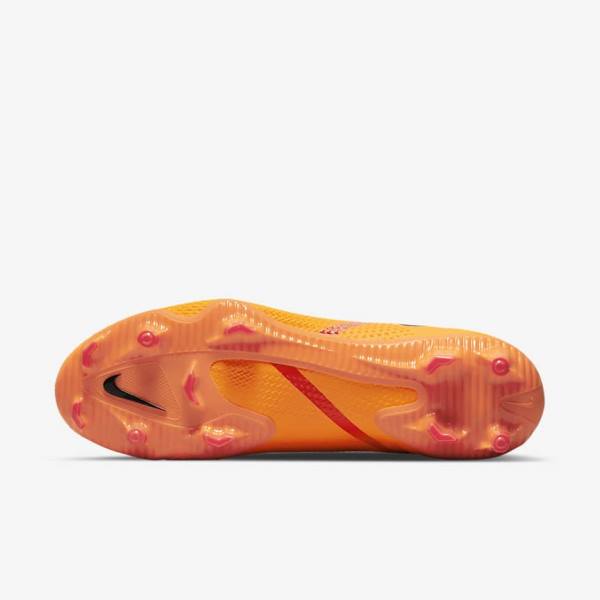 Nike Phantom GT2 Pro Dynamic Fit FG Firm-Ground Muške Tenisice Za Nogomet Narančaste Svijetlo Crvene Crne | NK046AYM