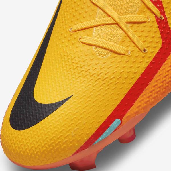 Nike Phantom GT2 Pro Dynamic Fit FG Firm-Ground Ženske Tenisice Za Nogomet Narančaste Svijetlo Crvene Crne | NK467MOL