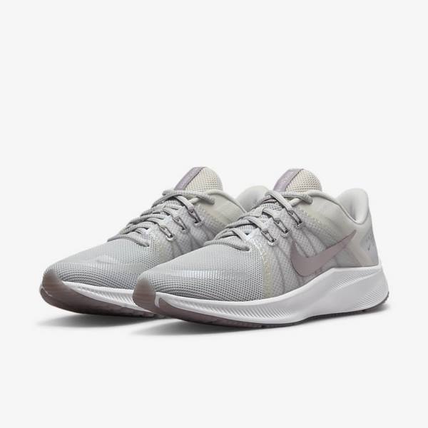 Nike Quest 4 Premium Road Ženske Tenisice Za Trčanje Crne Roze Tamno Sive Bijele | NK371BKZ