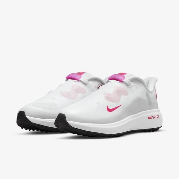 Nike React Ace Tour Ženske Cipele za golf Bijele Crne Roze | NK602NHU