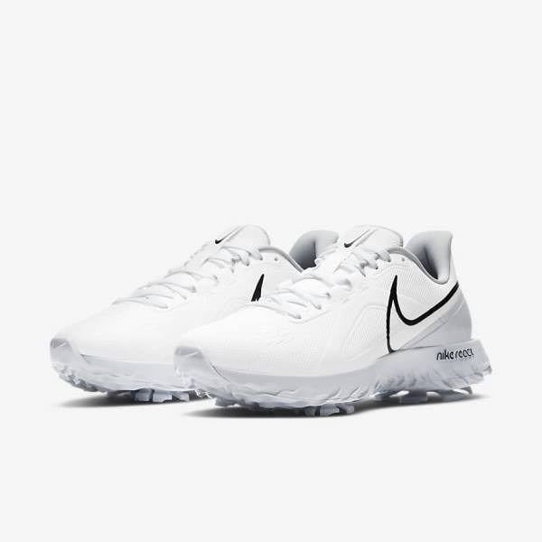 Nike React Infinity Pro Ženske Cipele za golf Bijele Metalne Platine Crne | NK471ANV