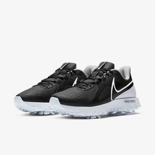 Nike React Infinity Pro Ženske Cipele za golf Crne Metalne Platine Bijele | NK741DIS