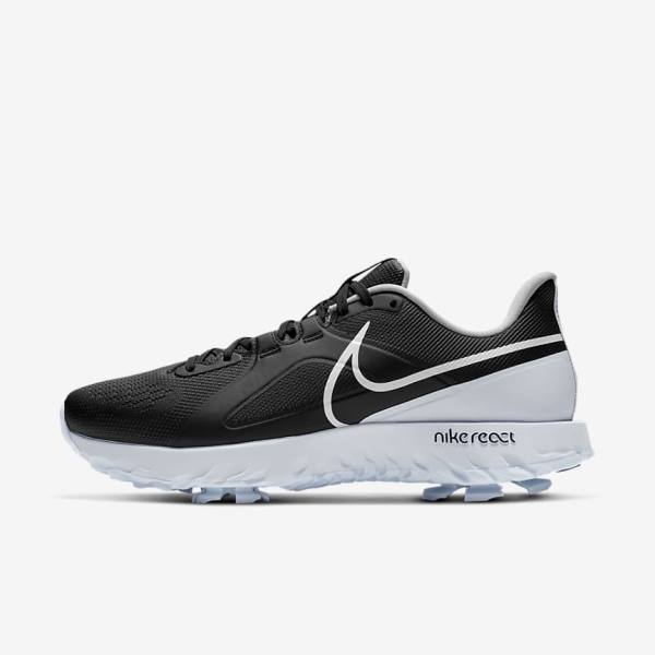 Nike React Infinity Pro Ženske Cipele za golf Crne Metalne Platine Bijele | NK741DIS