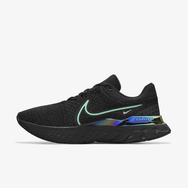 Nike React Infinity Run 3 By You Custom Road Ženske Tenisice Za Trčanje Crne | NK682JAU