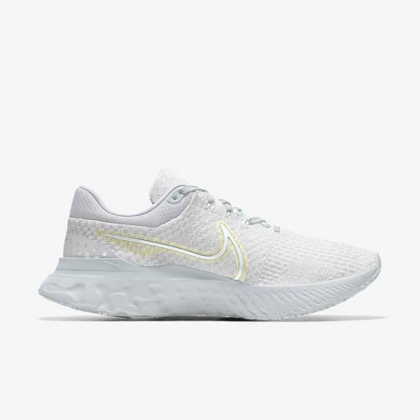 Nike React Infinity Run 3 By You Custom Road Ženske Tenisice Za Trčanje Bijele | NK918THP