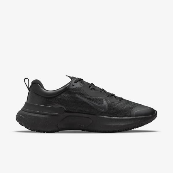 Nike React Miler 2 Shield Weatherised Road Muške Tenisice Za Trčanje Crne Tamno Sive Crne | NK915CHS