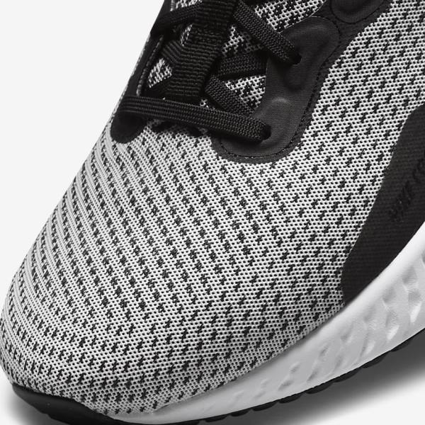 Nike React Miler 3 Road Muške Tenisice Za Trčanje Bijele Crne Metalne Srebrne | NK653RJG