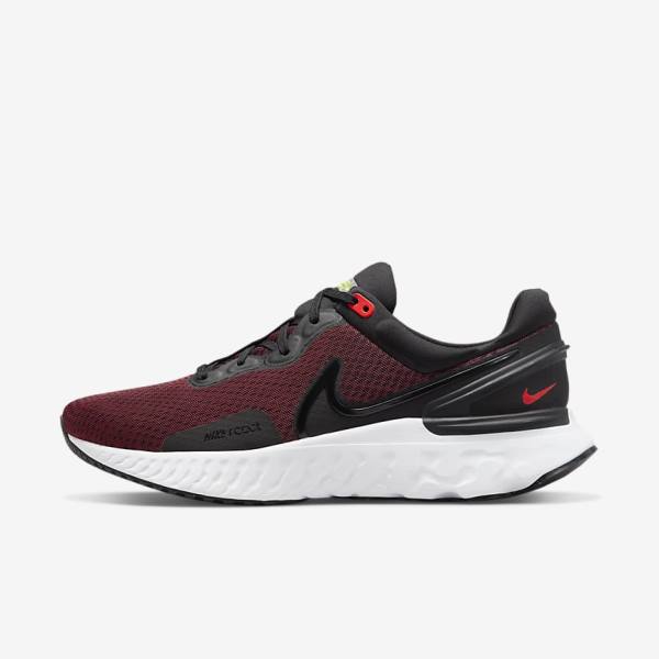 Nike React Miler 3 Road Muške Tenisice Za Trčanje Crne Crvene Bijele | NK965SQU