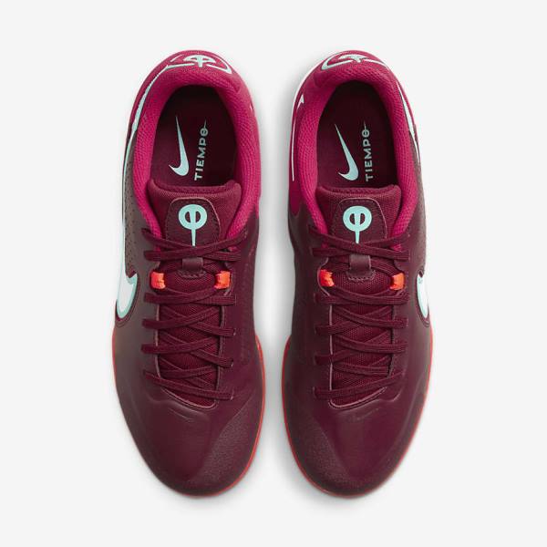 Nike React Tiempo Legend 9 Pro IC Indoor-Court Muške Tenisice Za Nogomet Crvene Svijetlo Crvene Bijele | NK569GPI