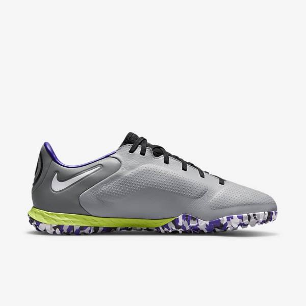 Nike React Tiempo Legend 9 Pro TF Turf Muške Tenisice Za Nogomet Svijetlo Sive Bijele | NK017ALE