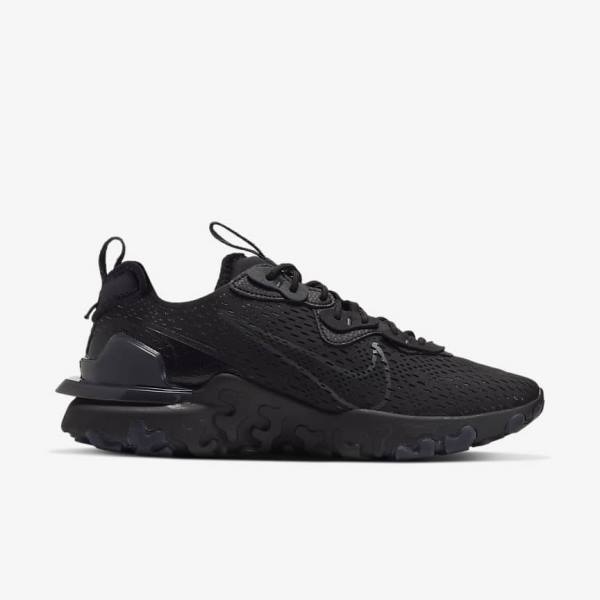 Nike React Vision Muške Tenisice Crne Tamno Sive | NK043OVU