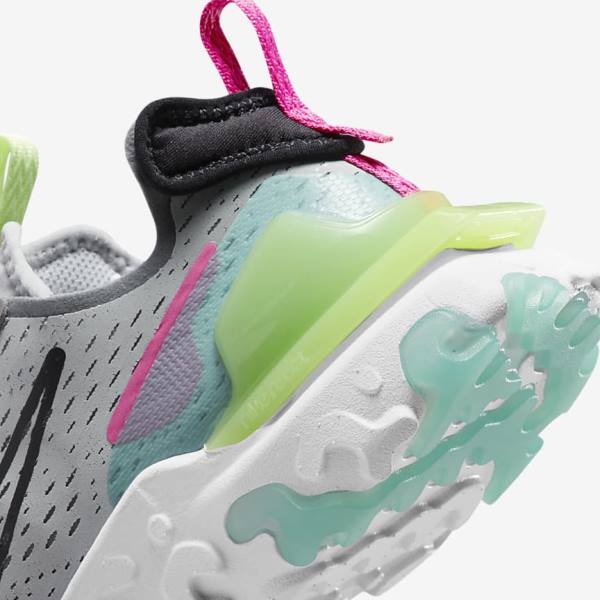 Nike React Vision Ženske Tenisice Sive Roze Crne | NK641PTN