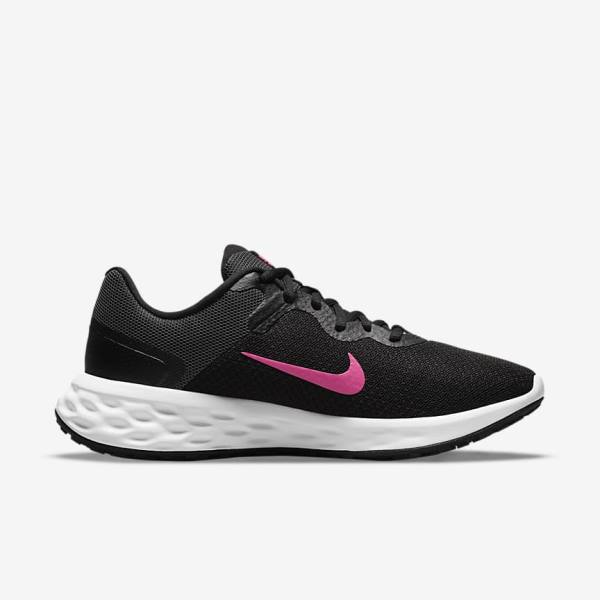 Nike Revolution 6 Next Nature Road Ženske Tenisice Za Trčanje Crne Sive Roze | NK408VWO