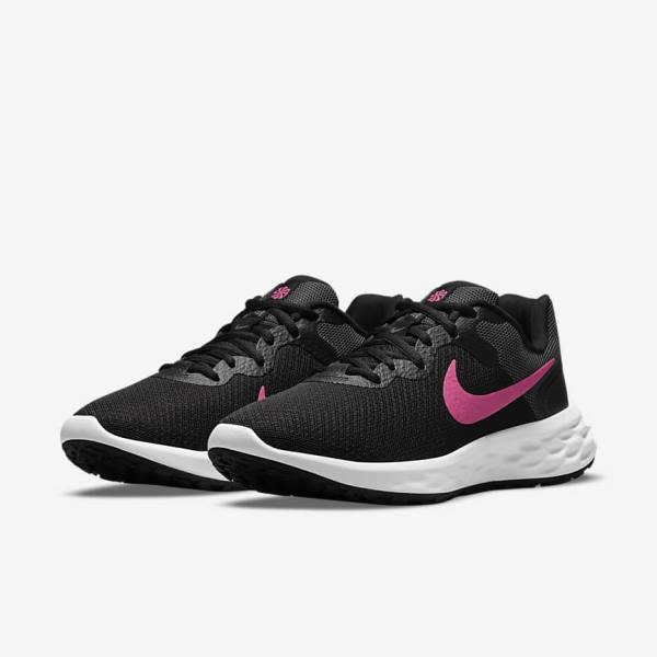 Nike Revolution 6 Next Nature Road Ženske Tenisice Za Trčanje Crne Sive Roze | NK408VWO