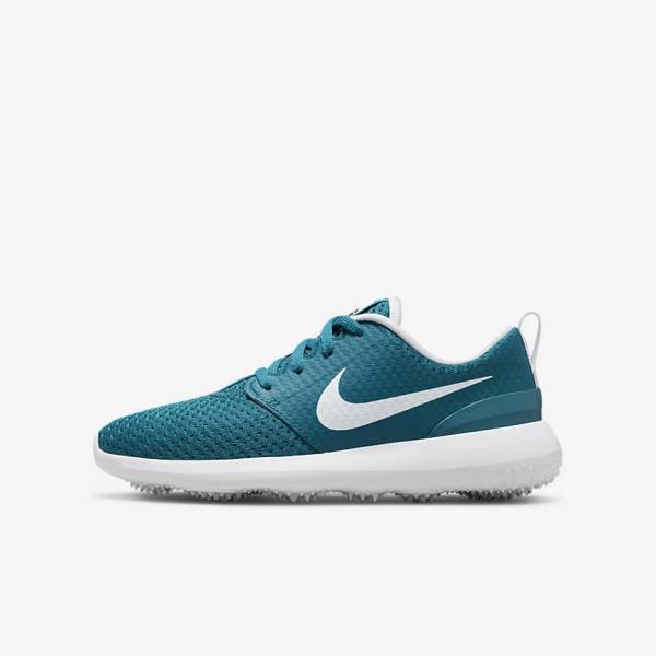 Nike Roshe G Jr. Dječje Cipele za golf Crne Bijele | NK432FDT