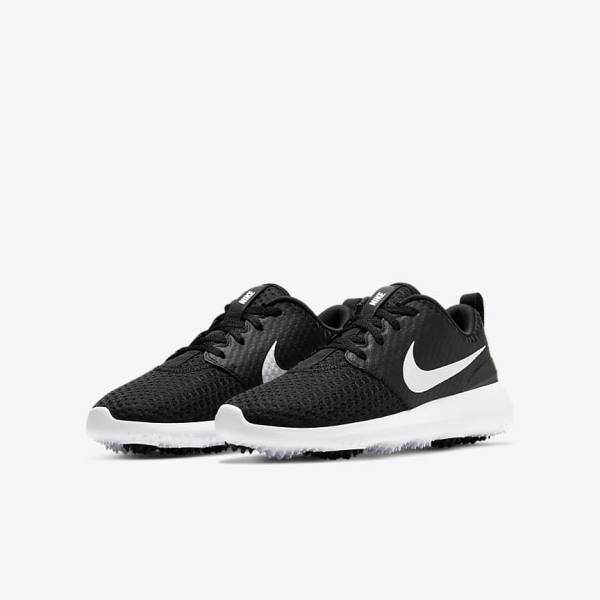 Nike Roshe G Jr. Dječje Cipele za golf Crne Bijele Metalne Bijele | NK631VKT