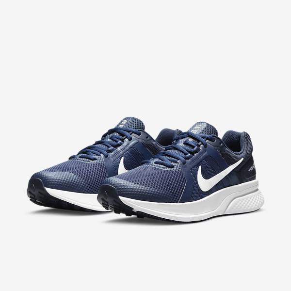 Nike Run Swift 2 Road Muške Tenisice Za Trčanje Tamnoplave Obsidijanske Bijele | NK860HAQ