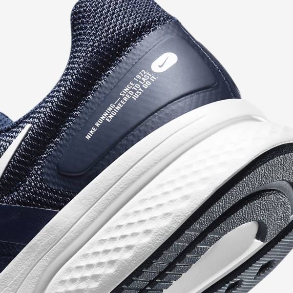 Nike Run Swift 2 Road Muške Tenisice Za Trčanje Tamnoplave Obsidijanske Bijele | NK860HAQ