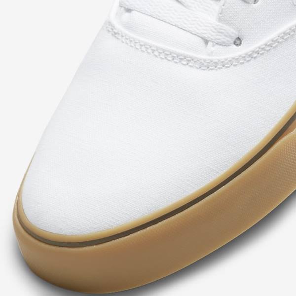 Nike SB Chron 2 Canvas Muške Skate Tenisice Bijele Svijetlo Smeđe Svijetlo Bež | NK487JCT