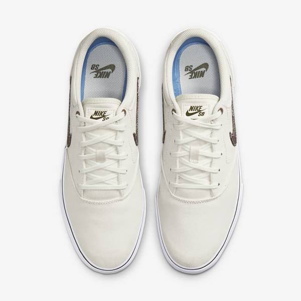 Nike SB Chron 2 Canvas Premium Muške Skate Tenisice Sive Zelene | NK354MQW