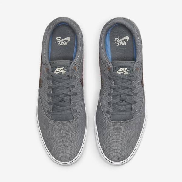 Nike SB Chron 2 Canvas Premium Ženske Skate Tenisice Sive Bijele | NK752LQJ