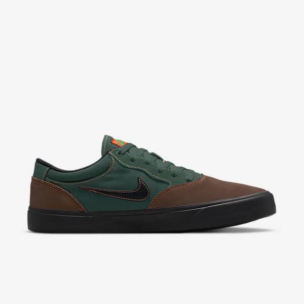 Nike SB Chron 2 Muške Skate Tenisice Svijetlo Čokoladne Zelene Narančaste Crne | NK892PYA