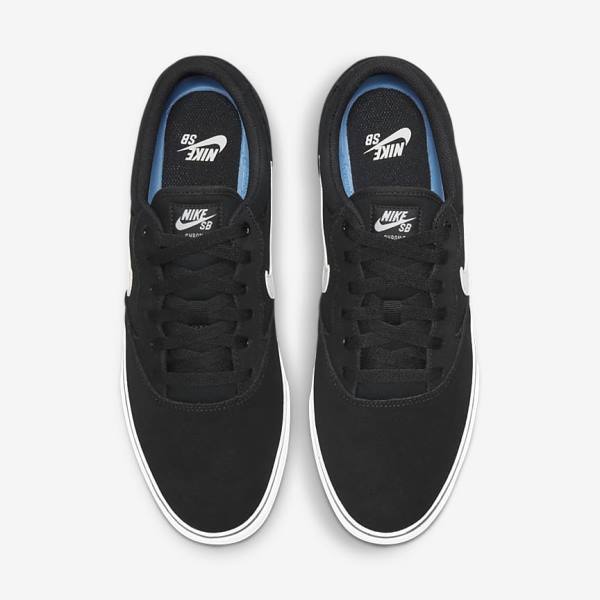 Nike SB Chron 2 Ženske Skate Tenisice Crne Bijele | NK031YHL