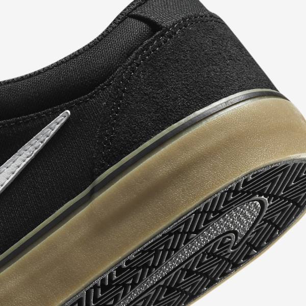 Nike SB Chron 2 Ženske Skate Tenisice Crne Svijetlo Smeđe Bijele | NK610VFI