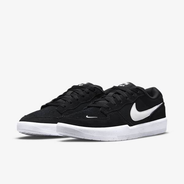 Nike SB Force 58 Muške Skate Tenisice Crne Bijele | NK064IET