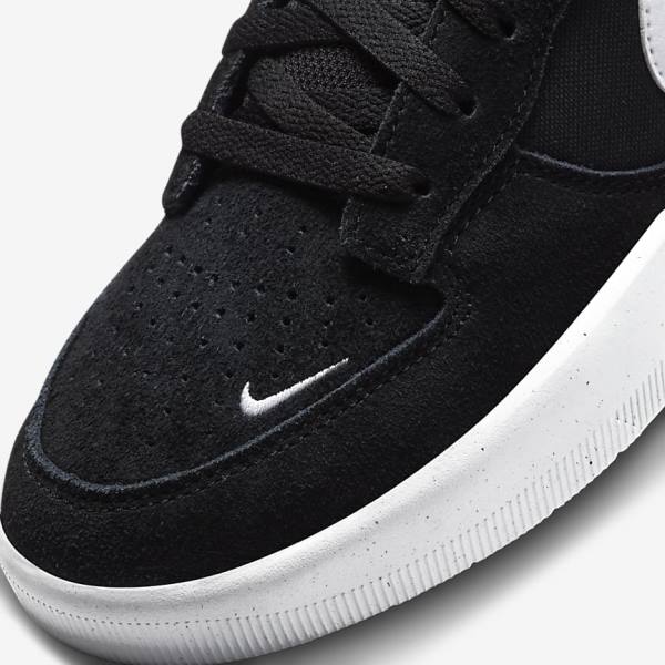 Nike SB Force 58 Muške Skate Tenisice Crne Bijele | NK064IET