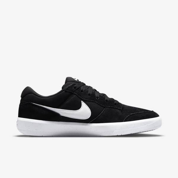 Nike SB Force 58 Ženske Skate Tenisice Crne Bijele | NK954ABX