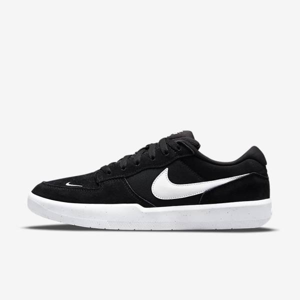 Nike SB Force 58 Ženske Skate Tenisice Crne Bijele | NK954ABX