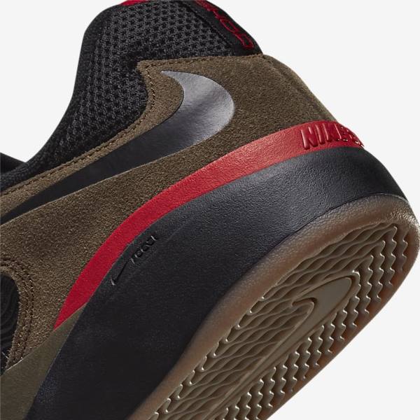 Nike SB Ishod Wair Muške Skate Tenisice Svijetlo Maslinasto Zelene Svijetlo Maslinasto Zelene Crvene Crn | NK326EVB