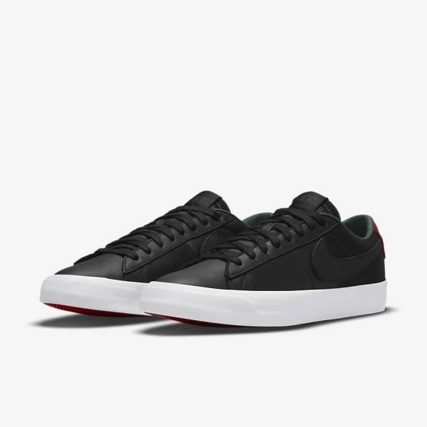 Nike SB Zoom Blazer Low Pro GT Premium Muške Tenisice Crne Crvene Crne | NK864RND