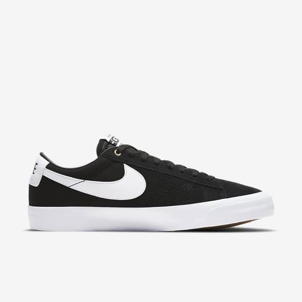 Nike SB Zoom Blazer Low Pro GT Ženske Skate Tenisice Crne Svijetlo Smeđe Bijele | NK684UMK