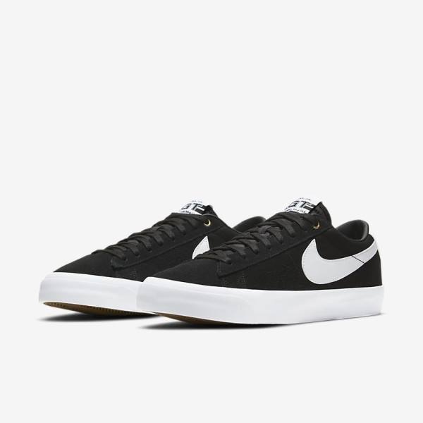 Nike SB Zoom Blazer Low Pro GT Ženske Tenisice Crne Svijetlo Smeđe Bijele | NK841MGU