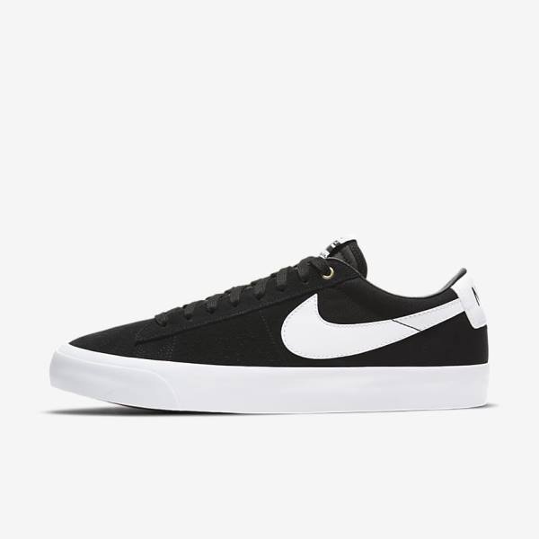 Nike SB Zoom Blazer Low Pro GT Ženske Tenisice Crne Svijetlo Smeđe Bijele | NK841MGU