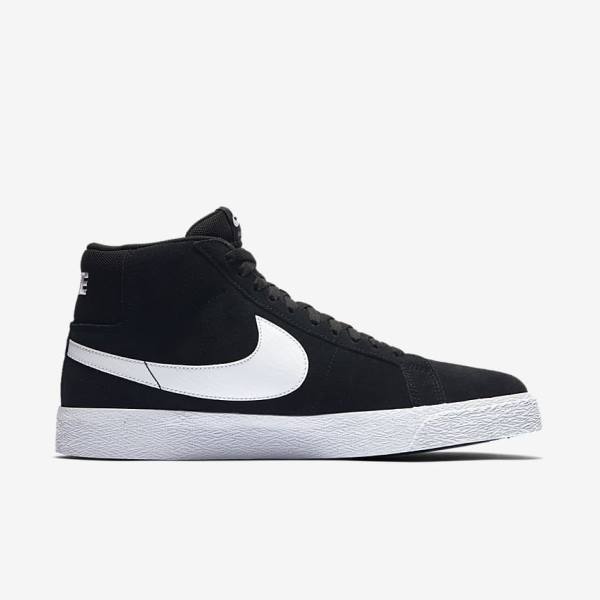 Nike SB Zoom Blazer Mid Muške Skate Tenisice Crne Bijele | NK976BMG