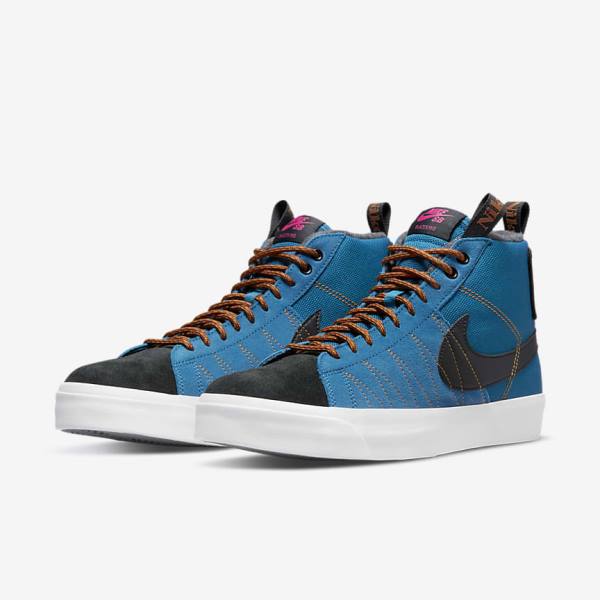 Nike SB Zoom Blazer Mid Premium Muške Skate Tenisice Crne | NK430XLR