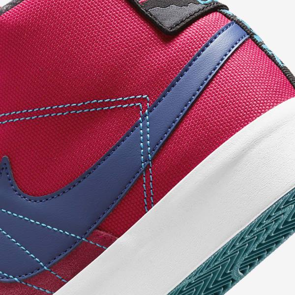 Nike SB Zoom Blazer Mid Premium Muške Skate Tenisice Roze Plave Kraljevska Plava Plave | NK718ZMH