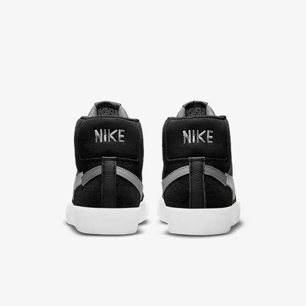 Nike SB Zoom Blazer Mid Premium Ženske Tenisice Crne Sive Bijele | NK361STJ