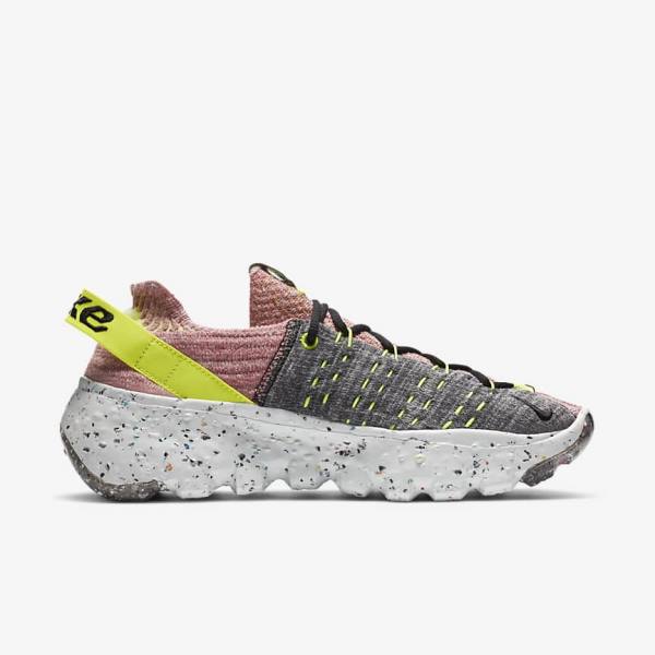 Nike Space Hippie 04 Ženske Tenisice Limun Svijetlo Roze Crne | NK145RHO